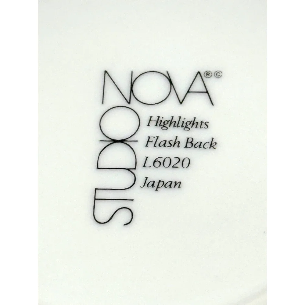 Studio Nova Highlights Flash Back Mikasa Porcelain Cup Saucer Geometric L6020